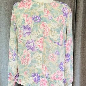 Vintage Alfred Dunner floral blouse